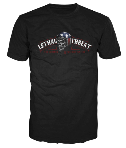 Lethal Threat - Lethal Threat Ride Hard T-Shirt - LT20536XL - Black - X-Large