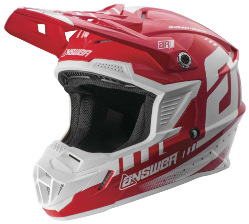 Answer - Answer AR-1 Graphics Helmet - 0411-0603-9256 - White/Red - 2XL