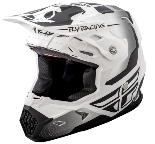 Fly Racing - Fly Racing Toxin Original Youth Helmet - 73-8510YL - Matte White/Black - Large