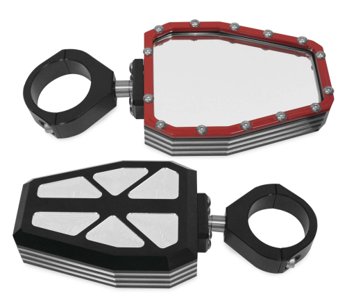 ModQuad - ModQuad Bezel Side Mirror - Red - CA-SIDE1-BEZ-RD