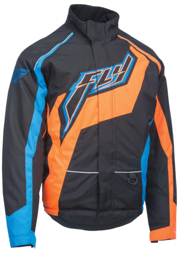Fly Racing - Fly Racing Outpost Jacket - 6152 470-40182X - Black/Orange/Blue - 2XL