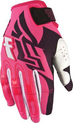 Fly Racing - Fly Racing Kinetic Girls Gloves - 366-41012 - Black/Pink - 4XL