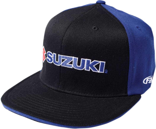 Factory Effex - Factory Effex Team Suzuki Flexfit Hat - 15-88450 - Black/Blue - Sm-Md