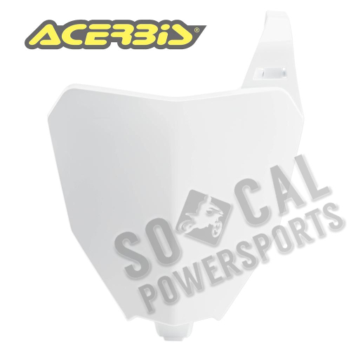 Acerbis - Acerbis Front Number Plate - White - 2780390002