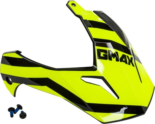 G-Max - G-Max Visor with Screws for GM-11/S Helmets - Trapper Black/Hi-Vis - G011108