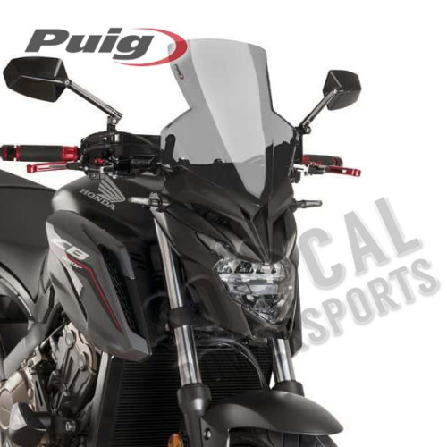 PUIG - PUIG Naked New Generation Sport Windscreen - Dark Smoke - 9687F