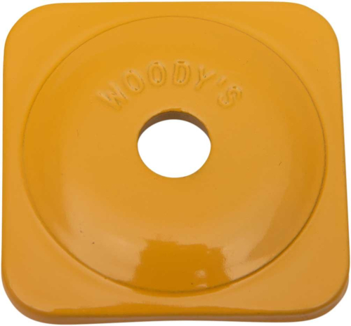 Woodys - Woodys Square Grand Digger Aluminum Support Plates - 5/16in. - Yellow (48pk.) - ASG-3800-48