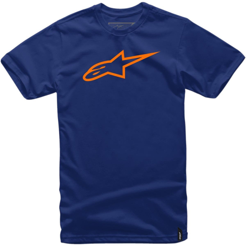 Alpinestars - Alpinestars Ageless T-Shirt - 1032-72030-7032-LG - Navy/Orange - Large
