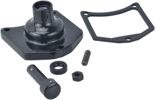 Drag Specialties - Drag Specialties Solenoid End Cover/Starter Button for 1.5 and 1.8kW Starters - Gloss Black - 2110-0996