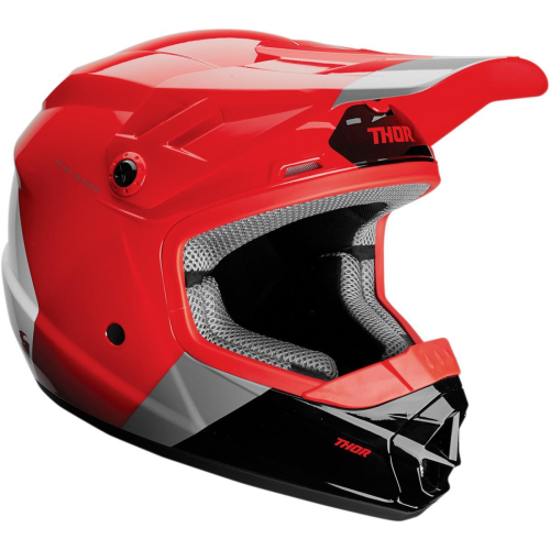 Thor - Thor Sector Bomber Youth Helmet - 0111-1202 - Red/Charcoal - Small