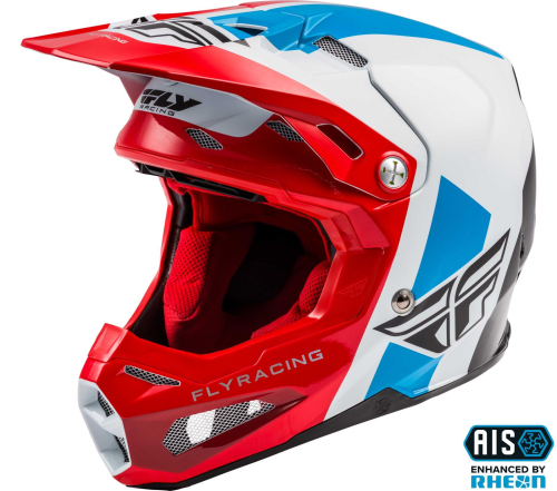 Fly Racing - Fly Racing Formula Origin Helmet - 73-4402-4 - Red/White/Blue - X-Small