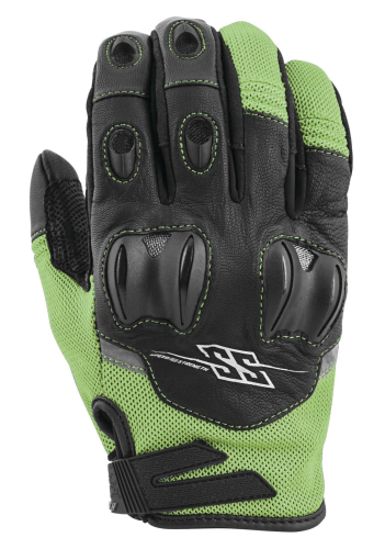 Speed & Strength - Speed & Strength Power and the Glory Leather-Mesh Gloves - 872259 - Green - Medium