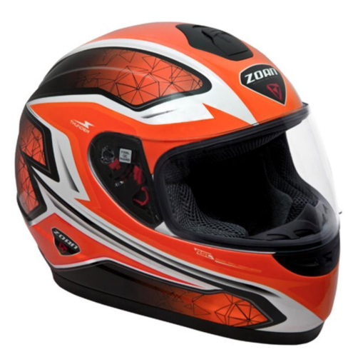 Zoan - Zoan Thunder Electra Graphics Youth Helmet - 223-160 - Orange - Small