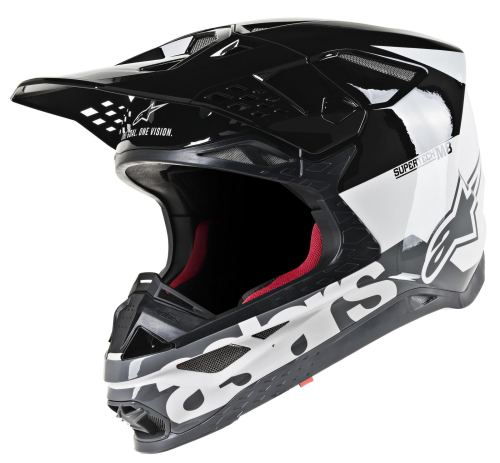 Alpinestars - Alpinestars Supertech M8 Radium Helmet - 8301519-2182-2X - White/Black Mid/Gray Glossy - 2XL