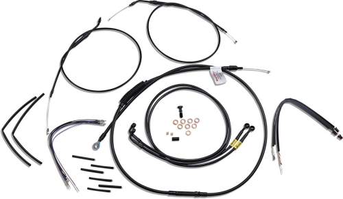 Burly Brand - Burly Brand T-Bar Cable and Brake Line Kit - 14in. - B30-1201