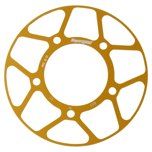 Supersprox - Supersprox Edge Disc Insert - 45T Rear Sprocket - Gold - RACD-807-45-GLD