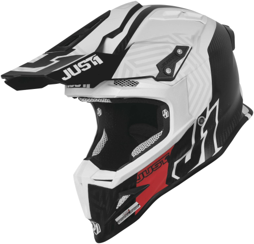 Just 1 - Just 1 J12 Synchro Helmet - 606323028104602 - White/Black Matte - X-Small