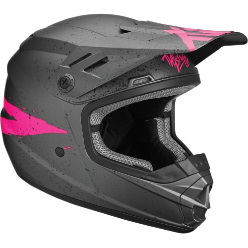 Thor - Thor Sector Hype Youth Helmet - 0111-1180 - Charcoal/Pink - Small