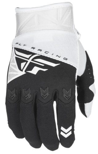 Fly Racing - Fly Racing F-16 Youth Gloves (2018) - 371-91403 - White/Black - X-Small