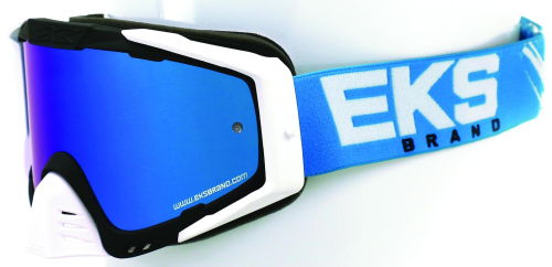 EKS Brand - EKS Brand Go-X EKS-S Goggles - 06750115 - Blue/Black/White / Mirror Blue Lens - OSFM