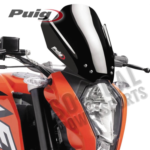 PUIG - PUIG Naked New Generation Sport Windscreen - Black - 6275N