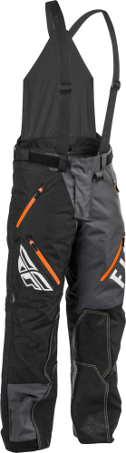 Fly Racing - Fly Racing Snow Bike Pants - 470-42612X - Black/Gray/Orange - 2XL