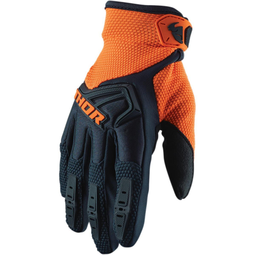 Thor - Thor Spectrum Youth Gloves - 3332-1470 - Midnight/Orange - Large