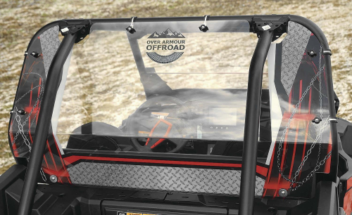 Over Armour Offroad - Over Armour Offroad Rear Panel Window - Red - PO-XPRZR-RD