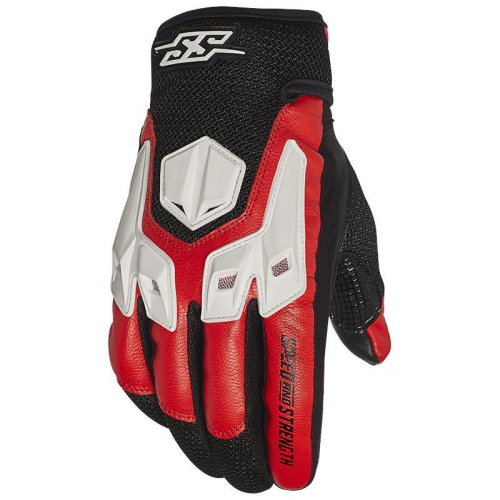 Speed & Strength - Speed & Strength Insurgent Leather Gloves - 1102-0114-2154 - Red/Black/White - Large