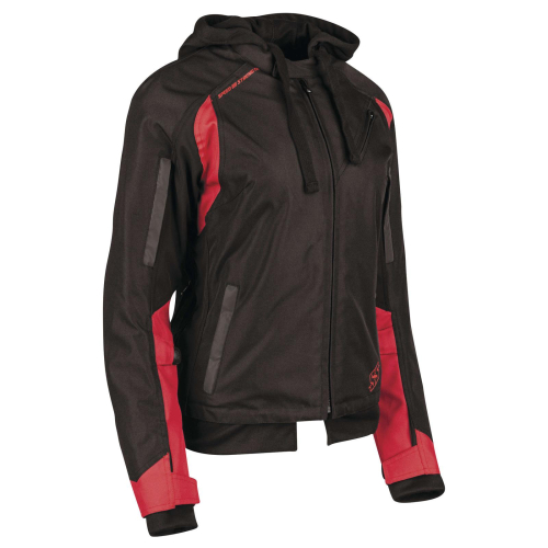 Speed & Strength - Speed & Strength Spell Bound Womens Textile Jacket - 1101-1217-6055 - Red/Black - X-Large