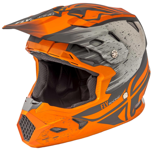 Fly Racing - Fly Racing Toxin Resin Helmet - 73-8528-5-S - Matte Orange/Khaki - Small