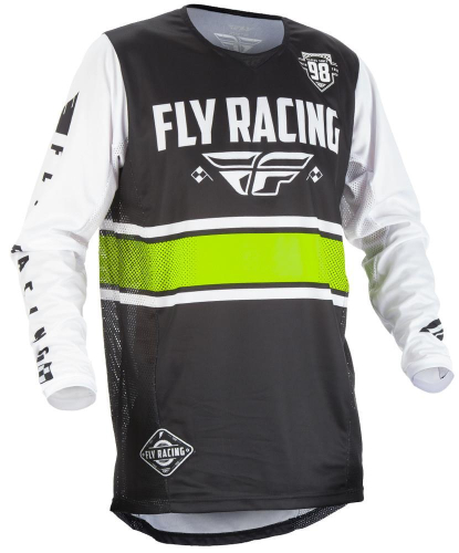 Fly Racing - Fly Racing Kinetic Era Jersey - 371-4202X - Black/White - 2XL