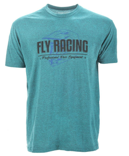 Fly Racing - Fly Racing EraT-Shirt  - 352-1021M - Cyan Black Heather - Medium