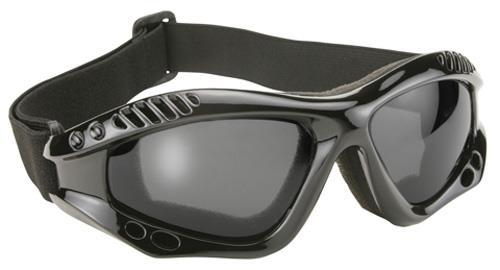 Pacific Coast Sunglasses - Pacific Coast Sunglasses Kickstart Turbo Goggles - 4009 - Black / Polarized Smoke Lens - OSFM