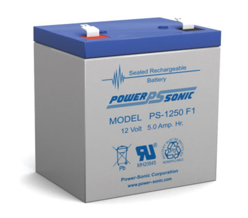 Power Sonic - Power Sonic Sealed Lead Acid Battery - PS1250F1