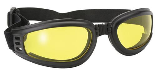 Pacific Coast Sunglasses - Pacific Coast Sunglasses Kickstart Nomad Goggles - 45212 - Black / Yellow Lens - OSFM