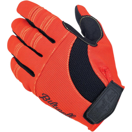 Biltwell Inc. - Biltwell Inc. Moto Gloves - GL-LRG-OY-BK - Orange/Black/Yellow - Large