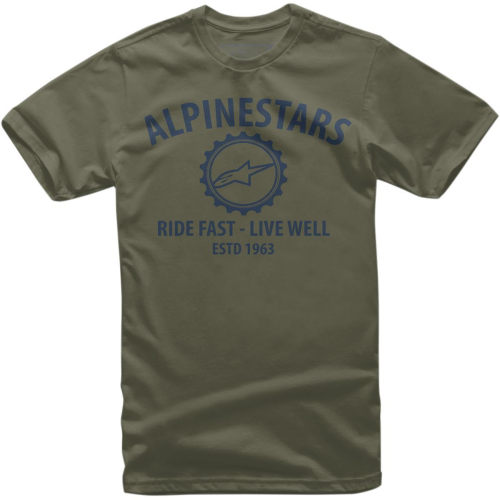 Alpinestars - Alpinestars Big Gear T-Shirt - 103872044690M - Green - Medium