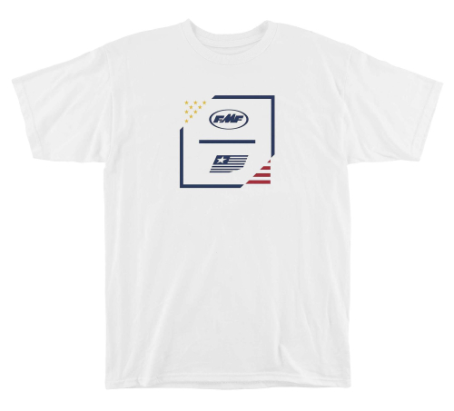 FMF Racing - FMF Racing National T-Shirt - SP8118910-WHT-LG - White - Large