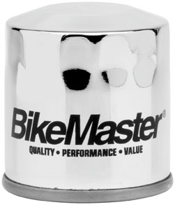 BikeMaster - BikeMaster Oil Filter - Chrome - JO-M15C