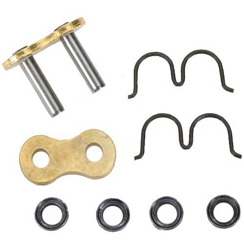 D.I.D - D.I.D Rivet Connecting Link for 520 ERM Series Racing Chain - Gold - 520ERM2 G&G ZJ