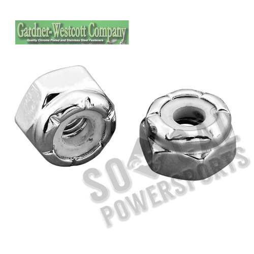 Gardner-Westcott - Gardner-Westcott Nylon Insert Lock Nuts - Coarse Thread 1/4in.-20 - 17542