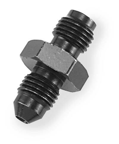 Goodridge - Goodridge Brake Adapter - Straight  3/8in.-24 I.F. x #3 - Black - 10324-03BK