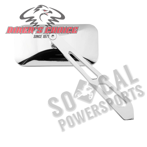 Bikers Choice - Bikers Choice Rectangular with Blade Stem Slotted Mirrors - 270492