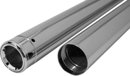Dew Mfg - Dew Mfg 39mm Show Chrome Fork Tubes - 24.25in. - T1345