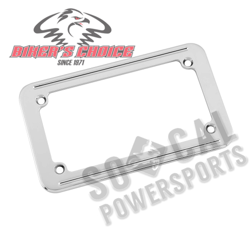 Bikers Choice - Bikers Choice License Plate Frame - 7.25in.W x 4.25in.H Small Twin Line - 083028