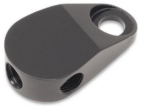 Goodridge - Goodridge Universal Rear Brake Tee - 3-Way 3/8in.-24 - Black - MCHD-024BK