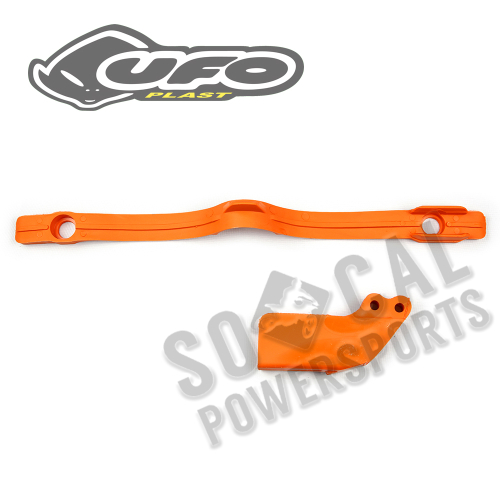 UFO Plastics - UFO Plastics Chain Guide and Swingarm Slider Kit - Orange - KT4004-127