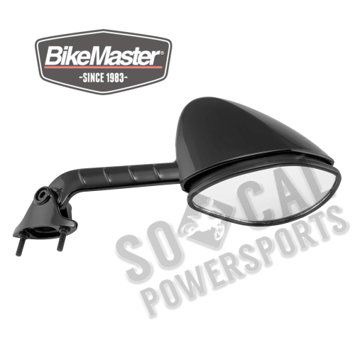 BikeMaster - BikeMaster OEM Replacement Mirror - Right - Black - 600288