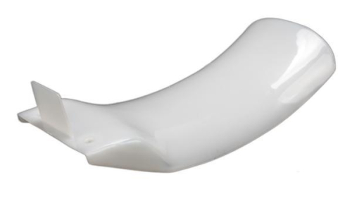 UFO Plastics - UFO Plastics Rear Shock Mud Plate - White - HO02659-041